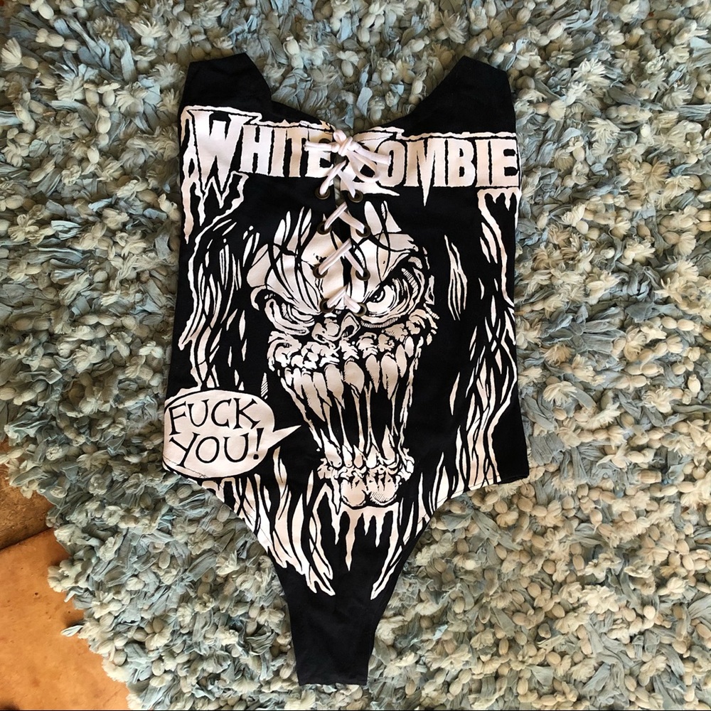 White Zombie band bodysuit handmade